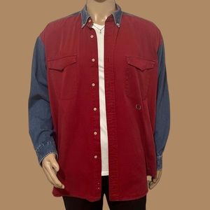 🌍 Vintage 90’s Tommy Hilfiger Button Up